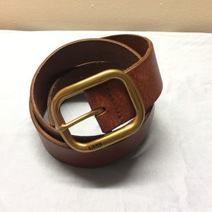 Vintage, Ralph Lauren Brown Belt with Gold Buckle